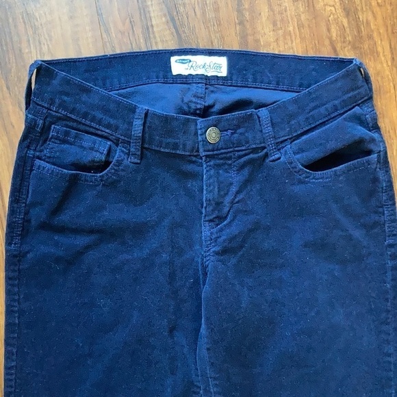 Old Navy blue corduroy rockstar pants size 6 - Picture 4 of 7